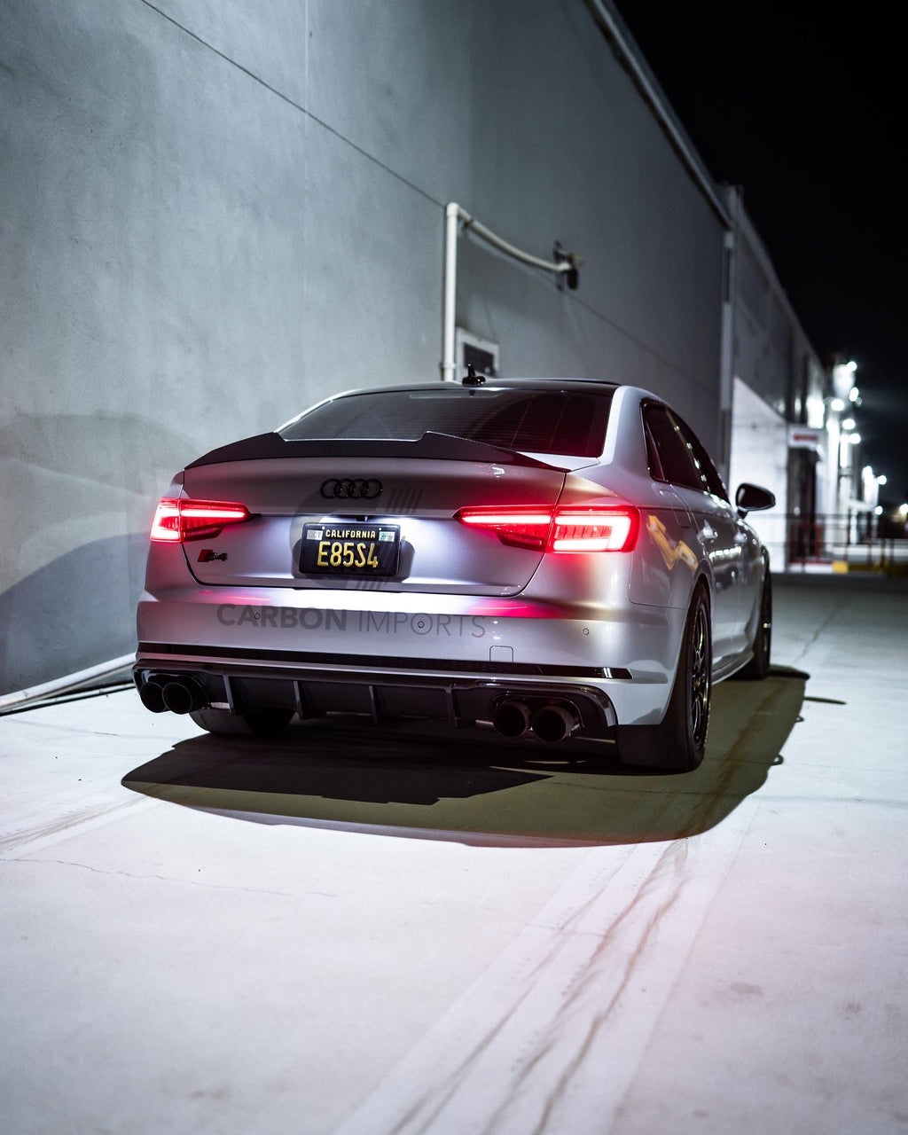 Audi A4/S4 B9/B9.5 Carbon Fiber Trunk Lip 2017-2024 V2 – Carbon Imports