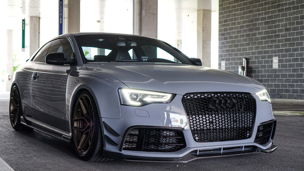 Audi RS5 2013-2016 B8.5 Carbon Fiber Front Bumper Canards – Carbon Imports