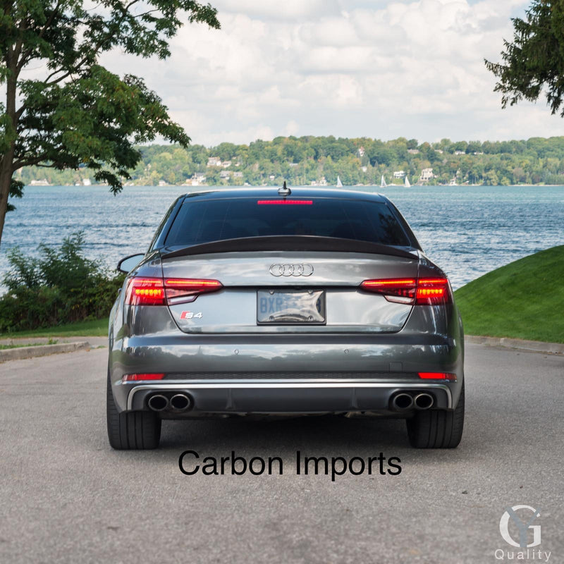 Audi A4/S4 B9/B9.5 Carbon Fiber Trunk Lip 2017-2024 HighKick Version –  Carbon Imports