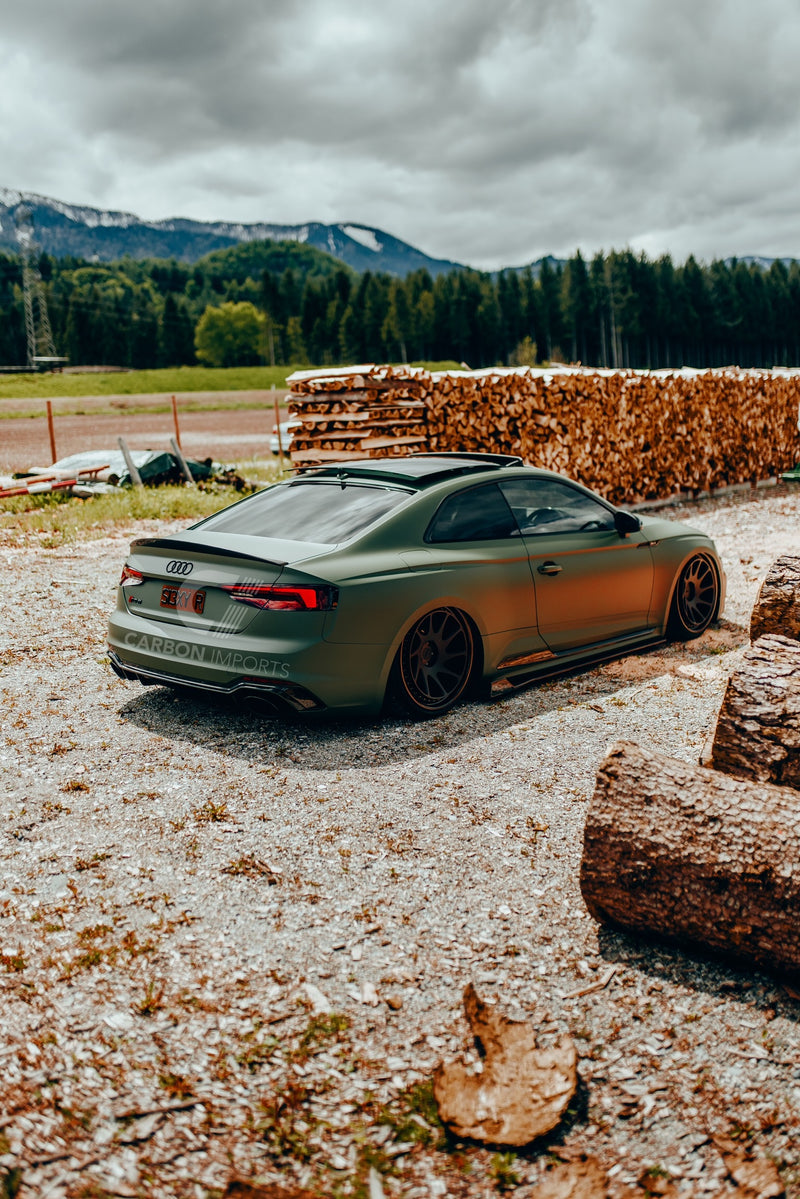 Audi A5/S5/RS5 2017-2024 B9/B9.5 Carbon Fiber Trunk Lip HighKick Versi –  Carbon Imports
